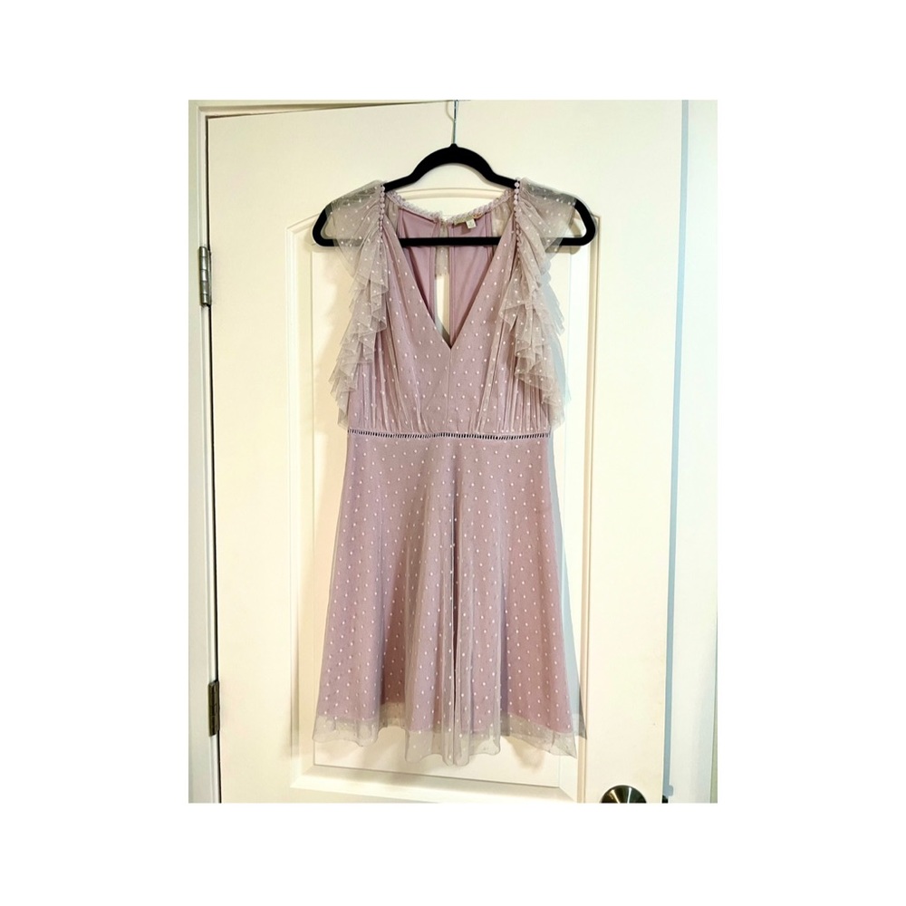 Gianni Bini Lavender Frill Dress Size Small (S)